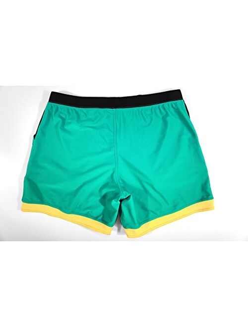 Taddlee Men Swimwear Solid Basic Long Swim Boxer Trunks Board Shorts Swimsuits