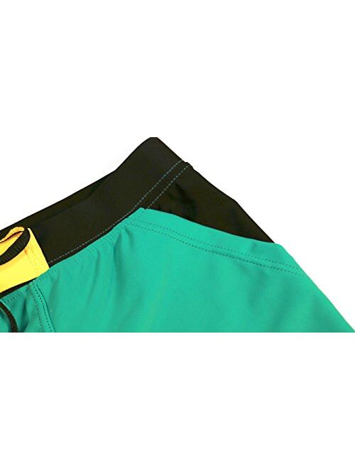 Taddlee Men Swimwear Solid Basic Long Swim Boxer Trunks Board Shorts Swimsuits