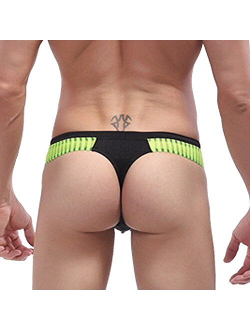 sandbank Men's Sexy Low Rise Mesh Thong Swim Briefs
