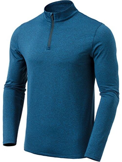 TSLA Men's Winterwear Sporty Slim Fit 1/4 Zip Fleece Lining Sweatshirt