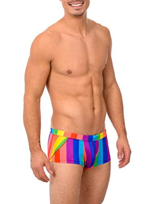 Mens New Printed Hot Body Boxer Swimsuit by Gary Majdell Sport 