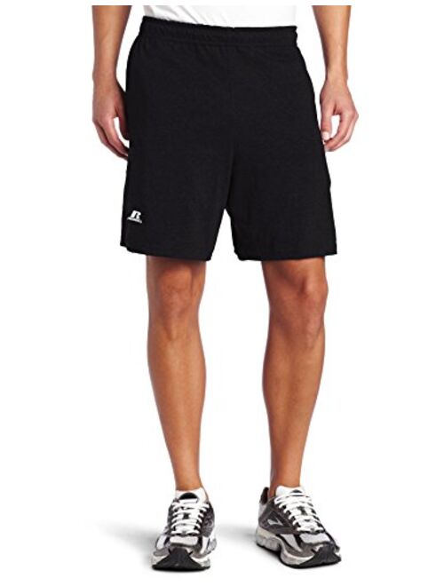 Russell Athletic Black Cotton Solid Relaxed Fit Shorts