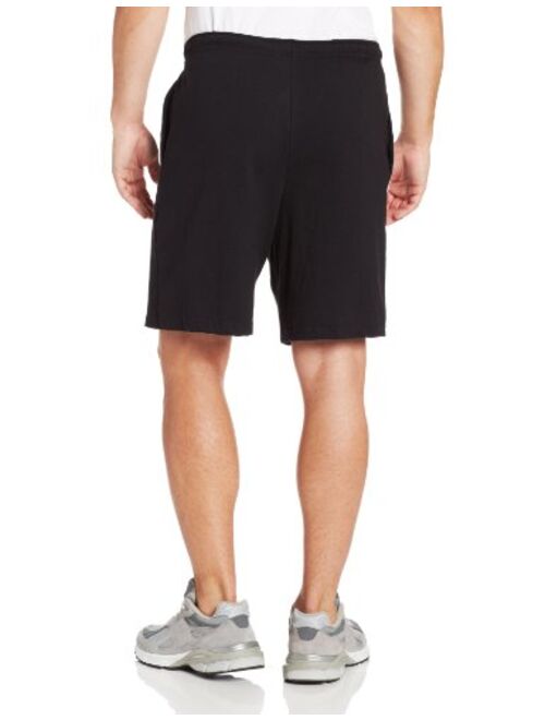 Russell Athletic Black Cotton Solid Relaxed Fit Shorts