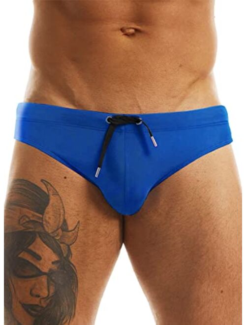 MIZOK Men's Swimwear Bikini Swimming Briefs Pad Swimsuits Board Surf Shorts Trunks