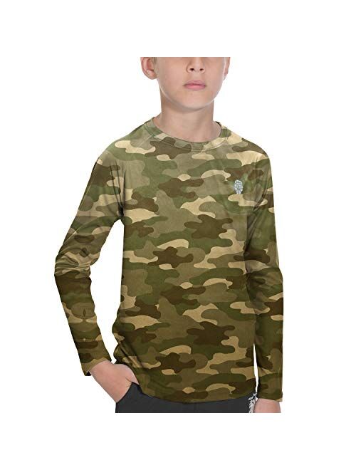 Sun Shirts for Youth Boys Rashguard Long/Short Sleeve Lightweight Shirt SPF 50+