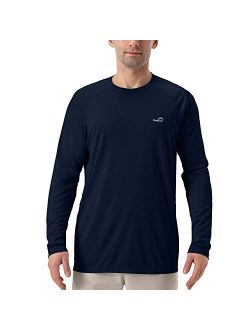 Men's UPF 50+ UV Sun Protection Hoodie Long Sleeve Rash Guard Hiking Fishing Swim T Shirt