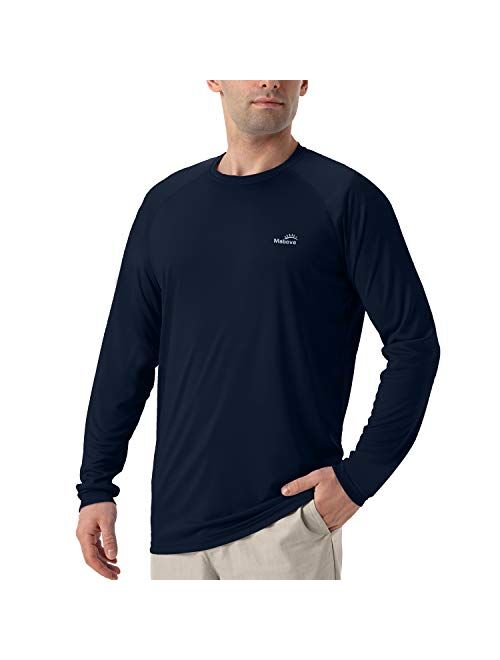 Men's UPF 50+ UV Sun Protection Hoodie Long Sleeve Rash Guard Hiking Fishing Swim T Shirt