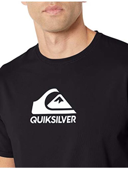 Quiksilver Men's Solid Streak Short Sleeve Rashguard UPF 50+ Sun Protection