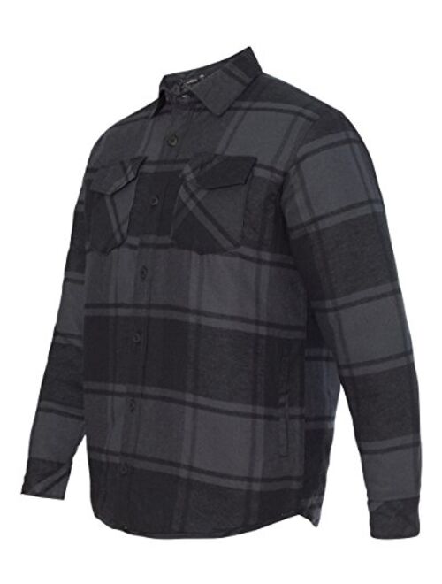 Burnside mens Quilted Flannel Jacket (8610)