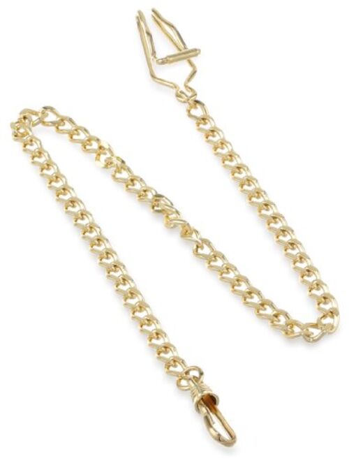 Charles-Hubert Paris Charles-Hubert, Paris 3547-G Gold-Plated Pocket Watch Chain
