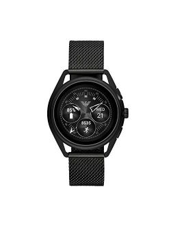 Men's Smartwatch 2 Touchscreen Stainless Steel Mesh Smartwatch, Black-ART5019