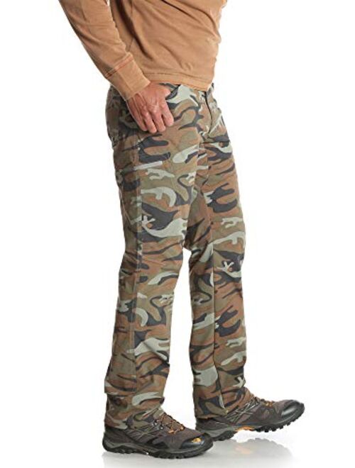 Wrangler Green Camo Outdoor Performance Comfort Flex Cargo Pants
