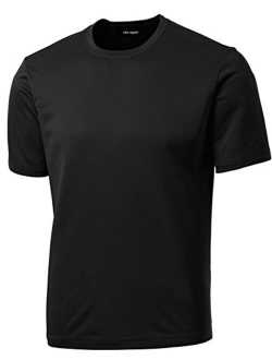 DRIEQUIP Men's Big and Tall Short Sleeve Moisture Wicking Athletic T-Shirts