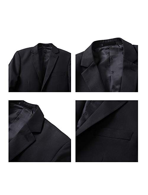 SuiSional Men's Luxury Dress Slim Fit Tuxedo Suit Jacket and Stylish Blazer