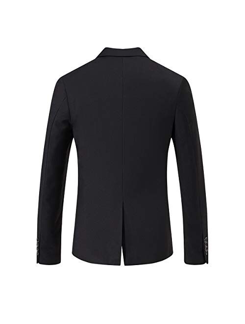 SuiSional Men's Luxury Dress Slim Fit Tuxedo Suit Jacket and Stylish Blazer