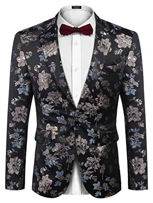 Men's Black Tuxedo With Rhinestone Slim Blazer For Prom Party Wedding