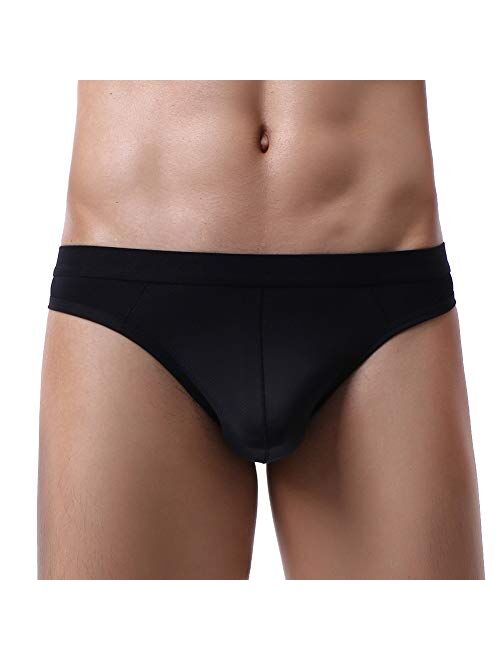 Summer Code Men's Thong Underwear Elastic Micro Mesh Bikini Briefs 
