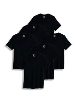 Men's T-Shirts Big and Tall Classic V-Neck T-Shirt - 6 Pack