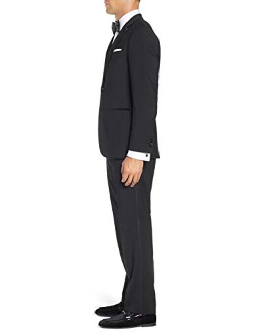 Adam Baker Men's Classic & Slim Fit Two-Piece Formal Tuxedo Suit - Available in Many Sizes & Colors