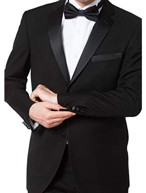 Available in Many Sizes & Colors Adam Baker Mens Classic & Slim Fit Two-Piece Formal Tuxedo Suit