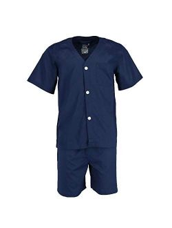 Men's Broadcloth Short Sleeve Pajama Set