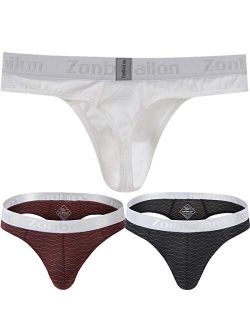 Hot Mens Thong Underwear,Thong Underwear for Men, Sexy Male T-Back G String Undie Butt-Flaunting