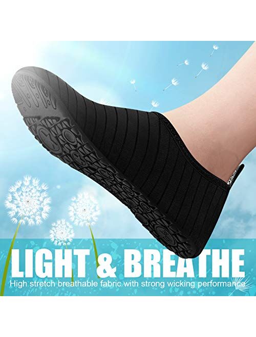 DigiHero Water Shoes for Women and Men, Quick-Dry Aqua Socks Swim Beach Womens Mens Shoes for Outdoor Surfing Yoga Exercise (Waterproof Pouch Included)