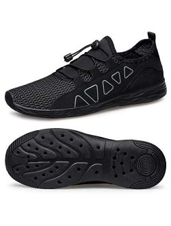 vibdiv Men's Water Shoes - Quick Drying Outdoor Lightweight Sports Aqua Shoes