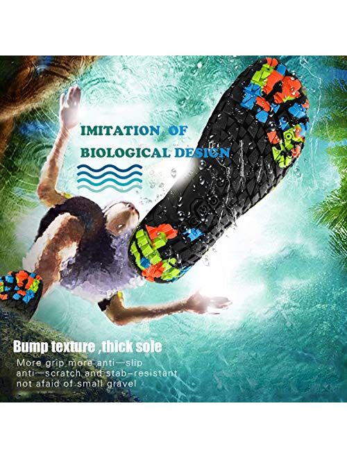 PAGE ONE Mens Womens Quick Dry Beach Water Shoes Aqua Surf Sports Socks Barefoot Soft Comfortable Cool Air