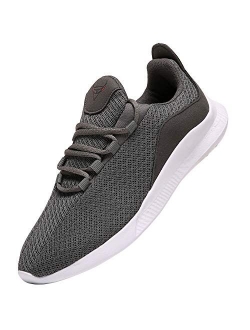 NIUBUFAN Mens Running Gym Shoes, Lightweight Athletic Walking Sneakers for Men