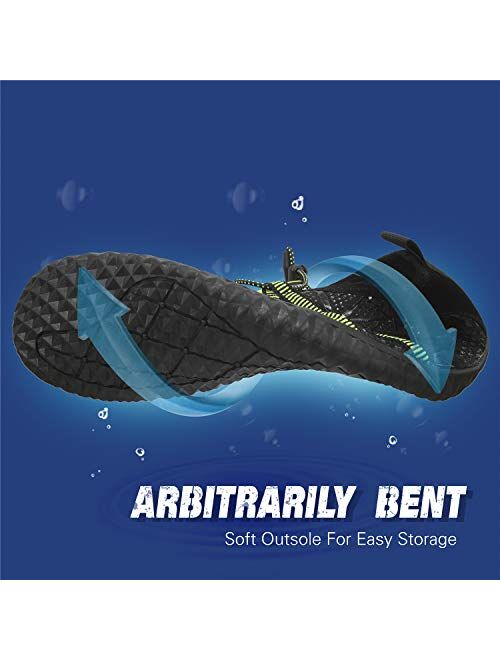 Barerun Womens Mens Water Shoes Quick Dry Barefoot Aqua Shoes for Swimming Diving Surfing Boating Walking Beach Yoga