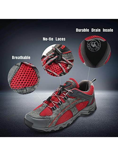 Hiking Shoes Water Breathable Shoes Men - Aqua Shoes Outdoor Mesh Shoes High Grip for Beach Kayaking Swimming Deck Boat