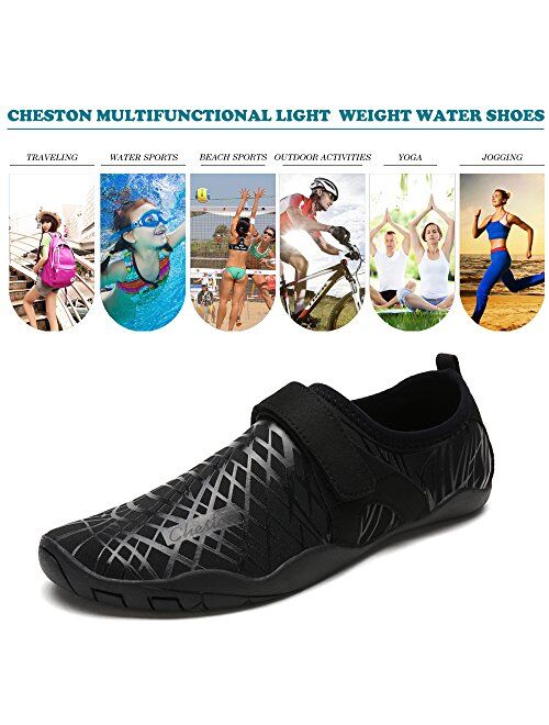 Cheston Men's Women's Barefoot Quick Dry Aqua Water Shoe