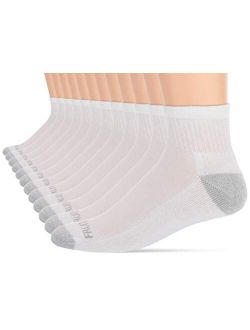 Mens 12 Pair Half Cushion Ankle Socks