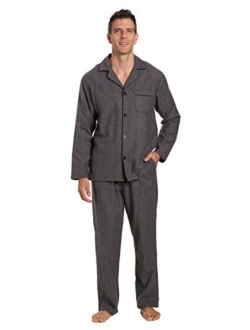 Noble Mount Twin Boat Mens Pajamas Set - 100% Cotton Flannel Pajamas for Men
