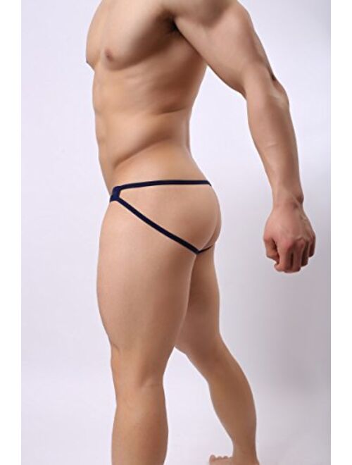 BRAVE PERSON Men's Underwear Jockstrap G-String Briefs Pouch Thong