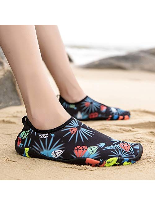 SaphiRose Sports Water Shoes Barefoot Quick-Dry Aqua Yoga Socks for Men Women Kids
