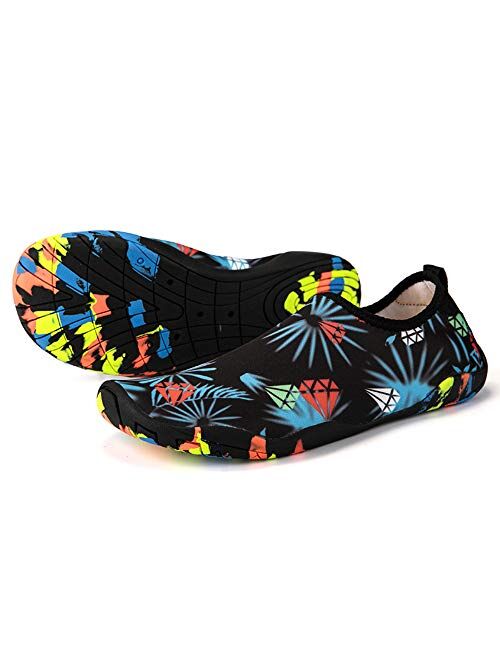 SaphiRose Sports Water Shoes Barefoot Quick-Dry Aqua Yoga Socks for Men Women Kids