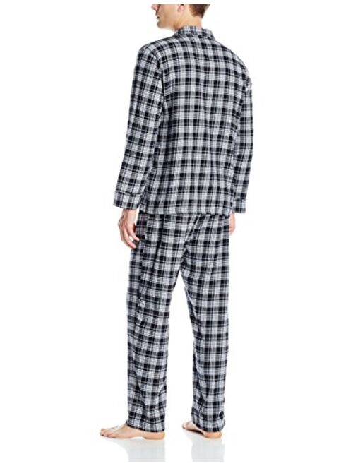Hanes Men's Long Sleeve Flannel Pajamas