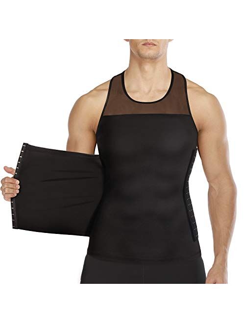 Men Body Shaper Slimming Vest Tight Tank Top Compression Shirt Tummy Control Underwear Moobs Binder