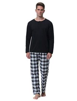 Men's Pajama Set Summer Short Sleeve Lounge Cotton Classic Striped Shorts & Shirt Sleepwear(S-XXL)