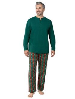 Mens Pajamas Set Plaid - Mens Flannel Pajama Set
