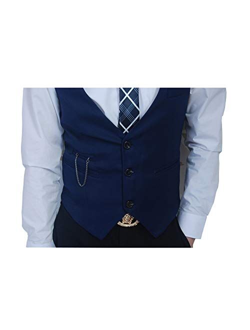 ERZTIAY Men's Formal Dress Business Slim Fit Sleeveless Jacket Vest Waistcoat