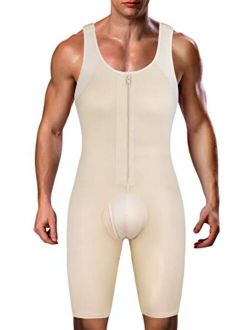 Men Compression Bodysuit Shaper Tummy Control Suit Weight Loss Underwork Slimming Body Shapewear