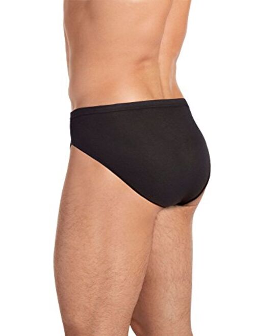 Jockey Men's Cotton Solid Underwear Elance Brief - 3 Pack