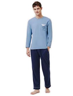 SANQIANG Mens Soft Cotton Short Sleeves and Shorts Pajama Set Men's Sleepwear Lounge Set Red Plaid Men's Pajamas Set