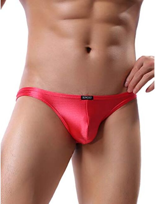 iKingsky Men's Cheeky Underwear Mens Pouch Bikini Panties Sexy Branzilian Back Briefs