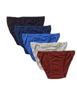 Jockey Life Men's String Bikinis Underwear, 100% Cotton 5 Pack