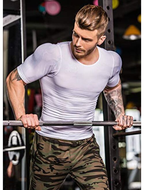 Coolsion Men Slimming Body Shaper Vest Shirt Abs Abdomen Slim Compression Tank Top