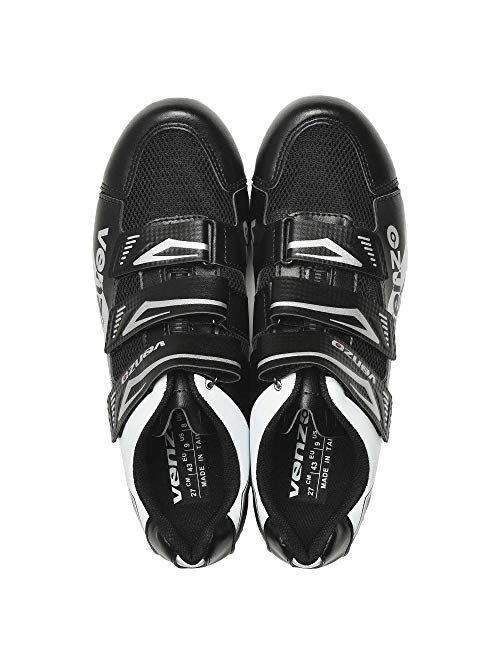 Venzo Mountain Men's Bike Bicycle Cycling Shoes - Compatible for Shimano SPD Cleats - Good for Spin Cycle, Off Road and MTB